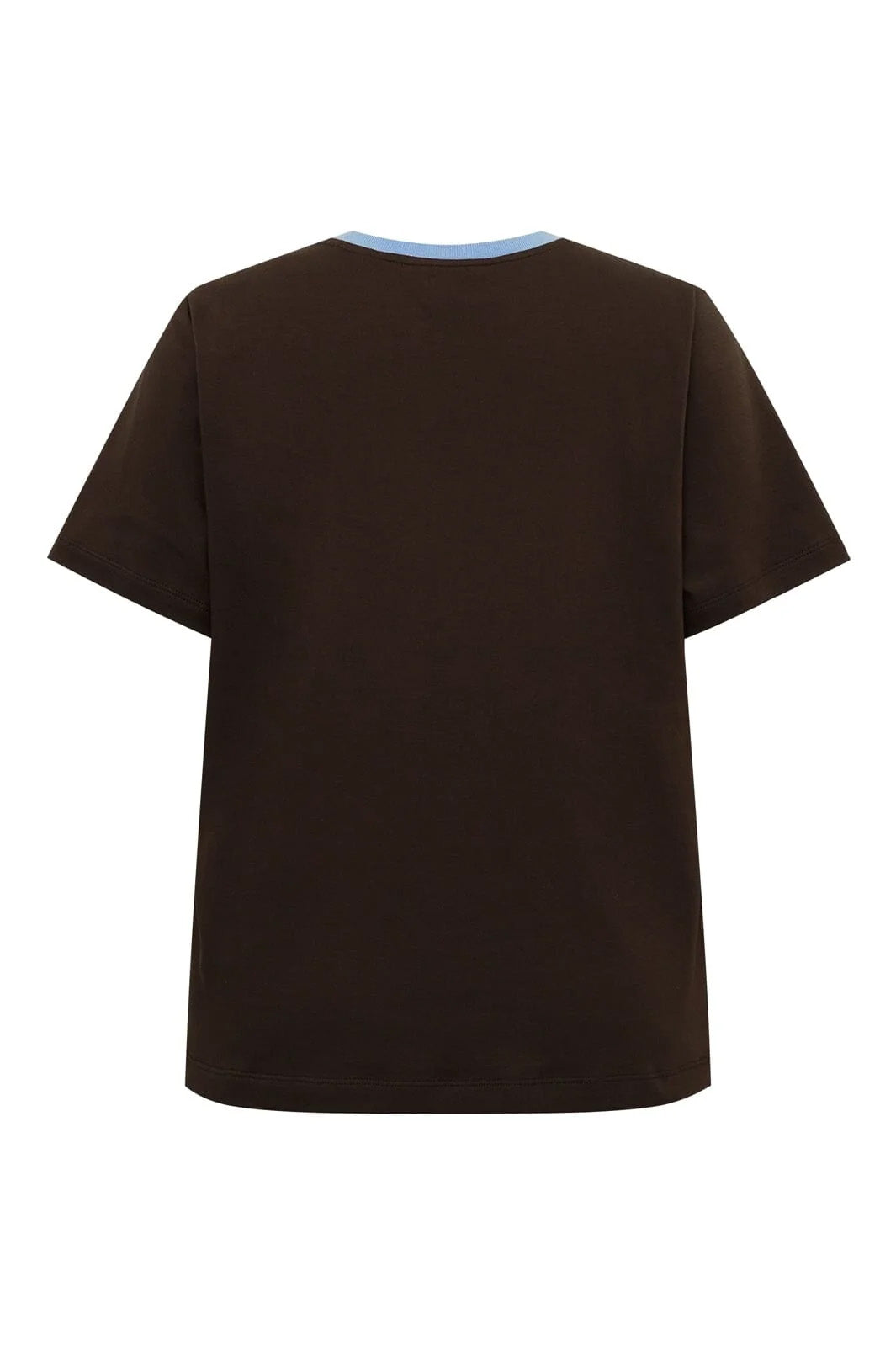 BasGo Tee - Chocolate / Blue Print