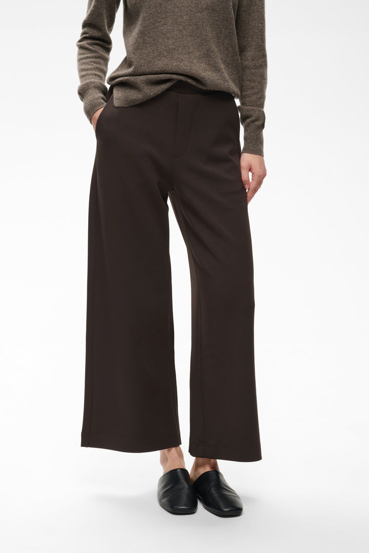 GINCETTE CROPPED PANT - Chocolate Brown