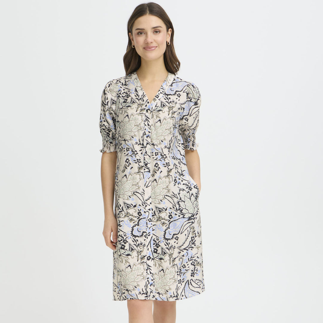 FRARIANA Dress 18 - FEMI BOUQUET GRAY MORN