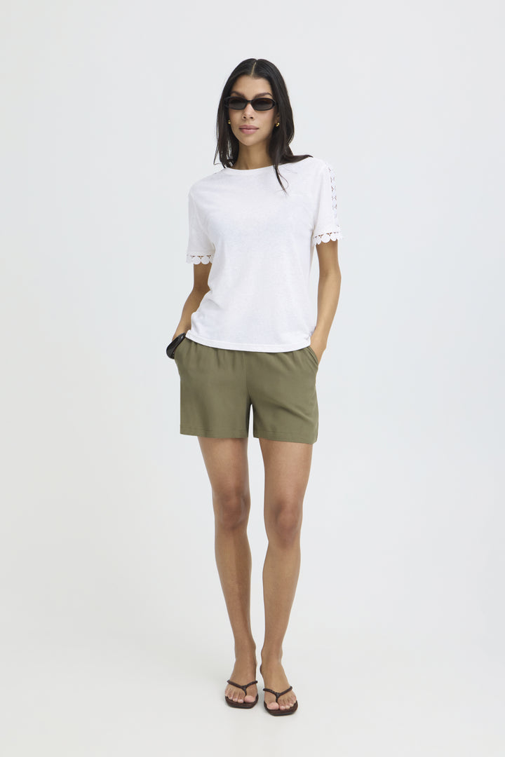 BYSOLTA T-SHIRT - Marshmallow