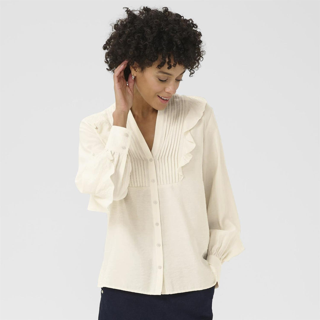 Stefani Blouse - Eggnog