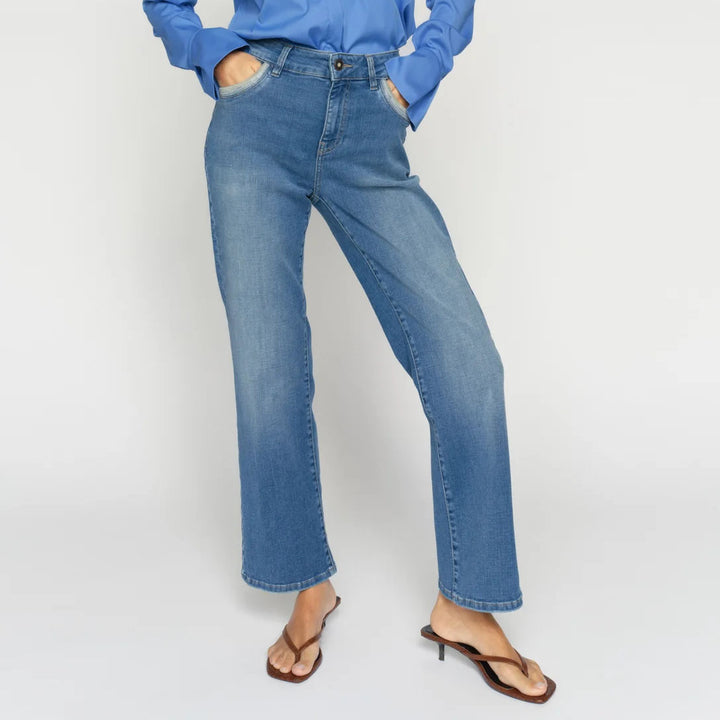 Cecilia Perla Jeans  - Mid Blue