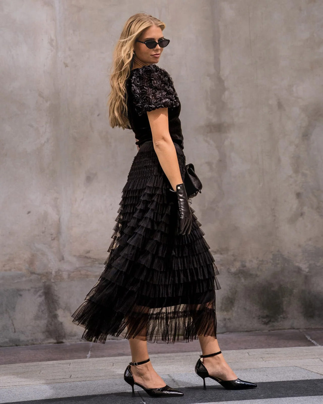 Agnes Tulle Skirt - Black