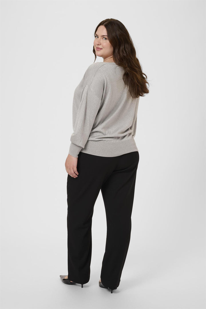 KCregitta Knit Pullover - Grey silver metallic