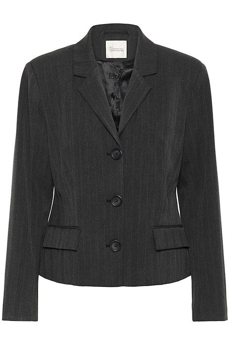 Luna Shaped Blazer - Asphalt