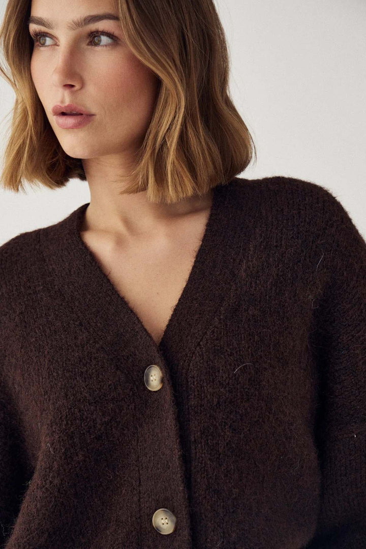 Laiana Knit Cardigan - Chocolate