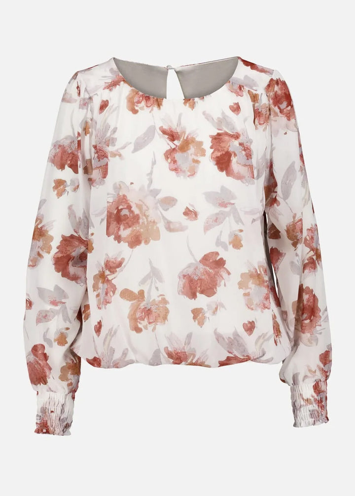Marita Garcia Blouse - Offw/Bordeaux