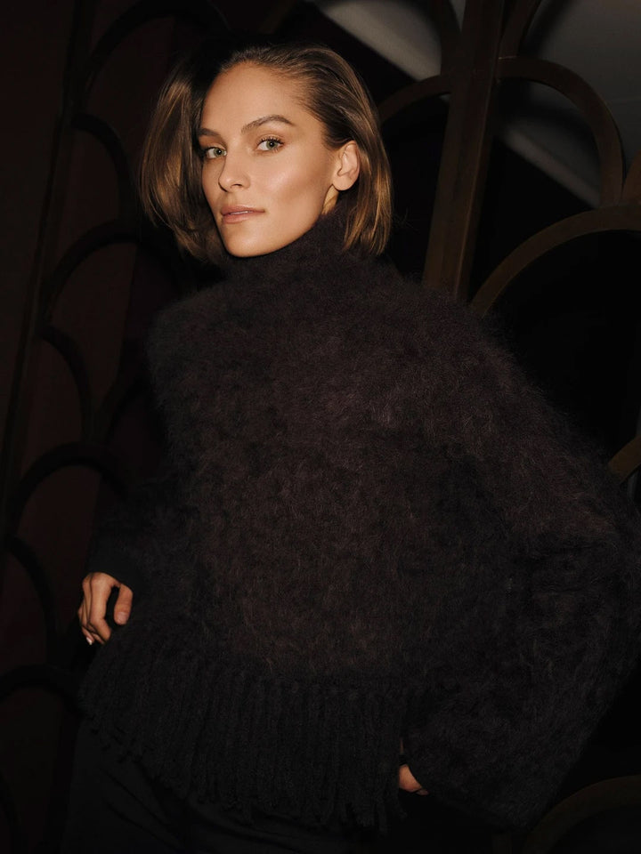 Milena Chunky Sweater - Dark Brown