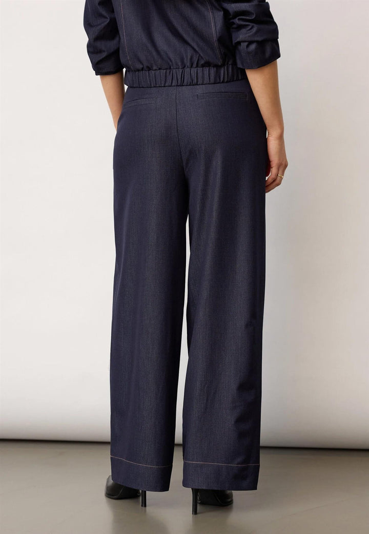Terry Barrel Pant - Navy Denim