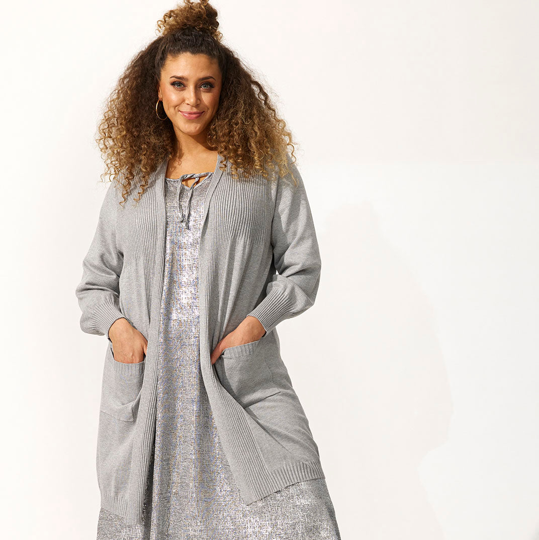 Kogle 086 Cardigan - Lt. Grey Melange