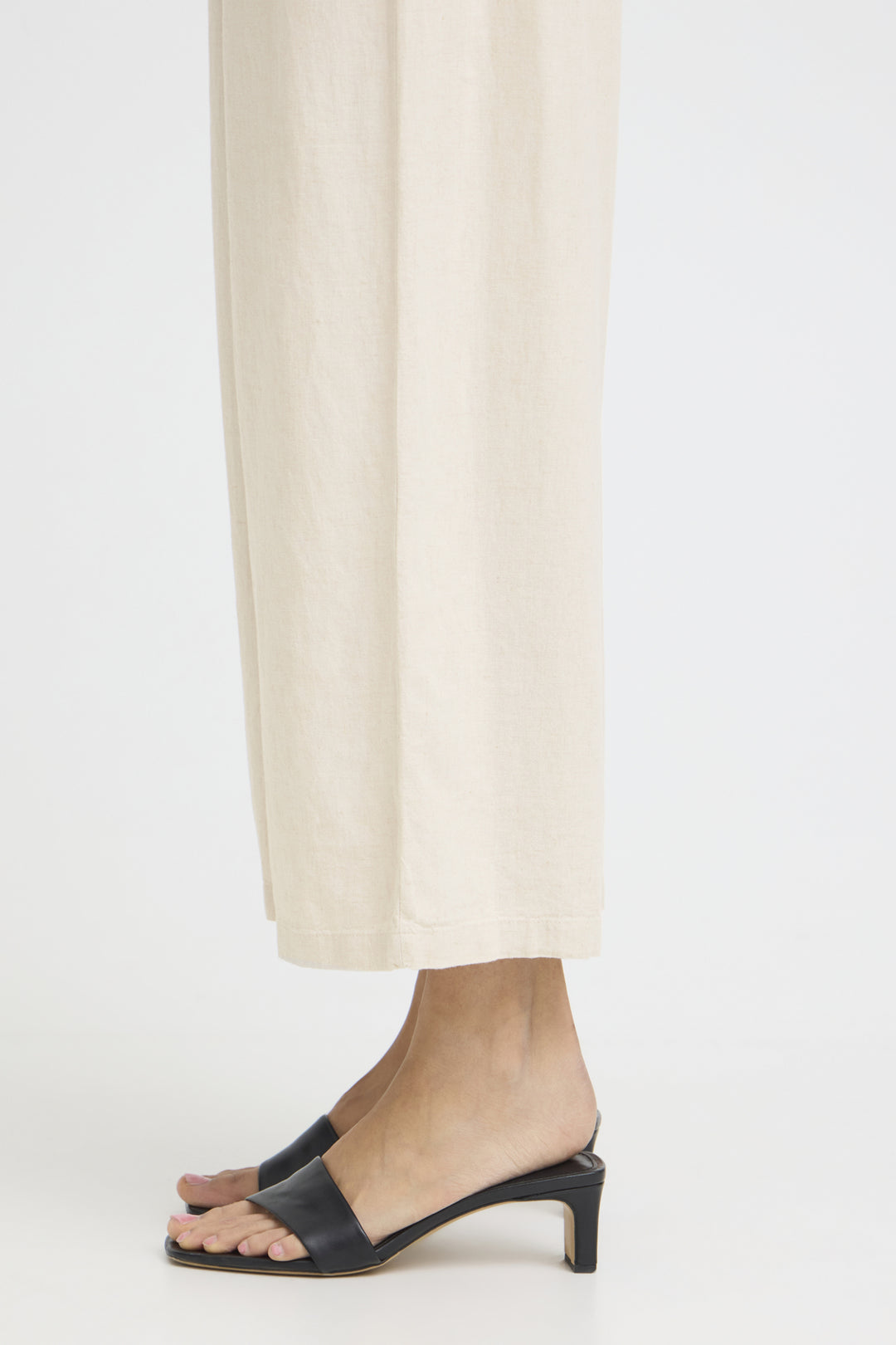 BYFALAKKA Crop Pant - Rainy Day Melange