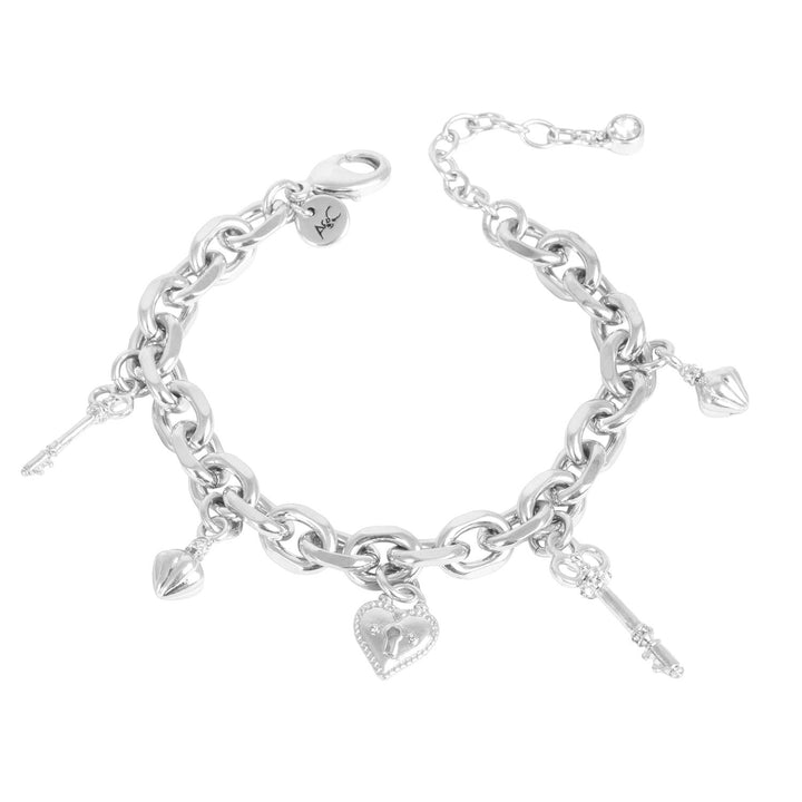 Open My Heart Bracelet - Silver