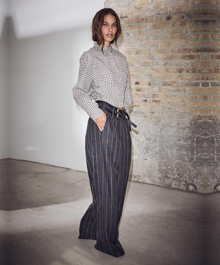 Ivanna Belt Pant - Dark Grey