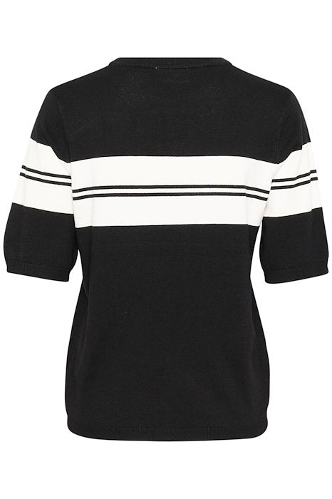 KAlizza Striped Knit - Black / Chalk stripe