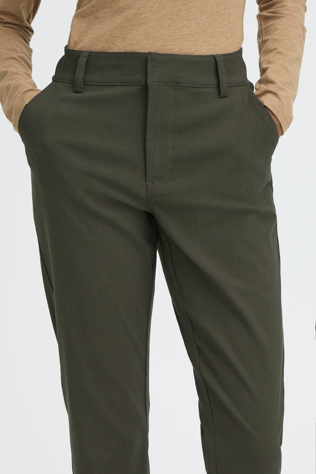 BYDIXI STRAIGHT PANTS - Rosin