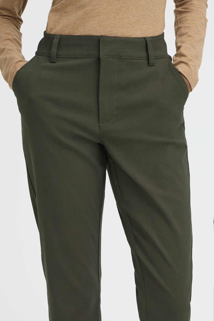 BYDIXI STRAIGHT PANTS - Rosin
