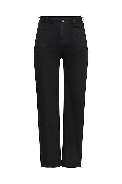 KCbrookie Wide Full Lenght Jeans - Black Deep