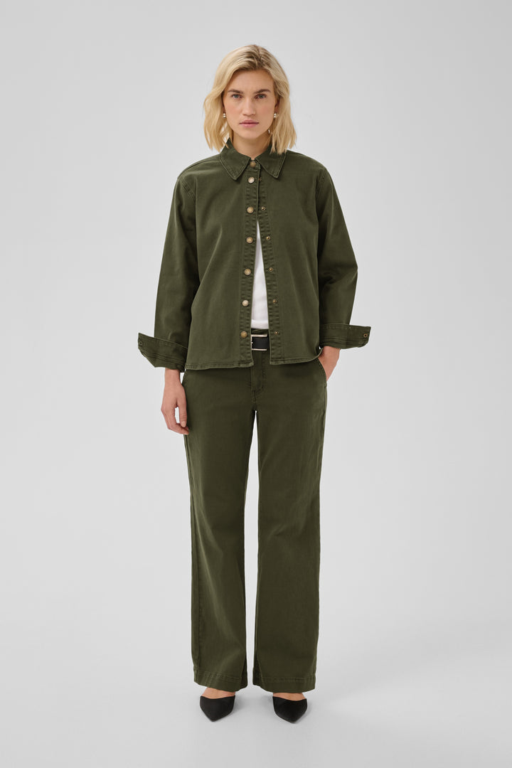 Linn Sofia 149 Shirt - Olive Night