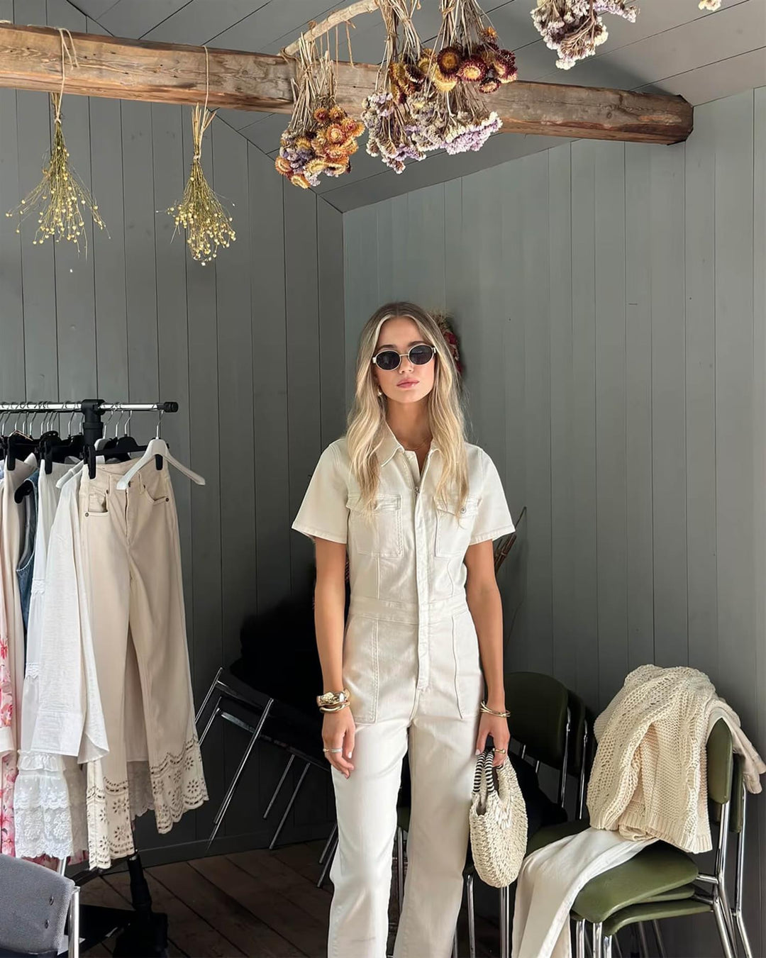 Sanne Jumpsuit - Ivory