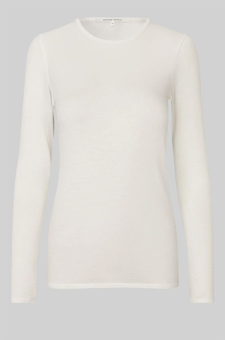 Matima O-Neck Long Sleeve Tee - Off White