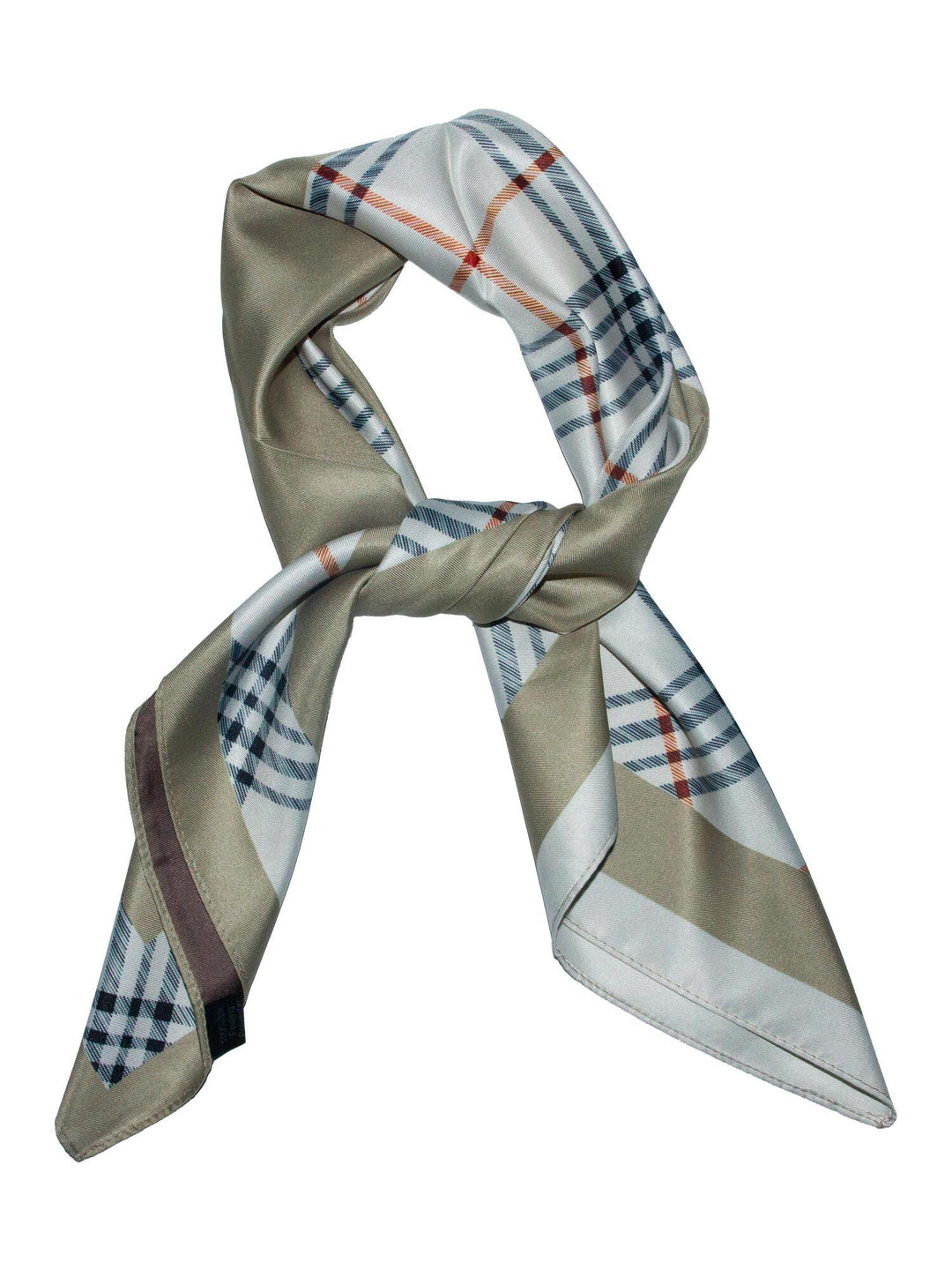 Skjerf Dobbeltside Rutet - Beige