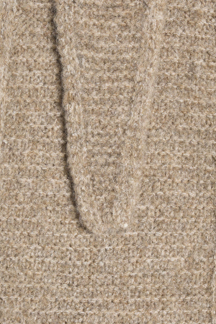 BYVILKO NARROW SCARF - Walnut Melange