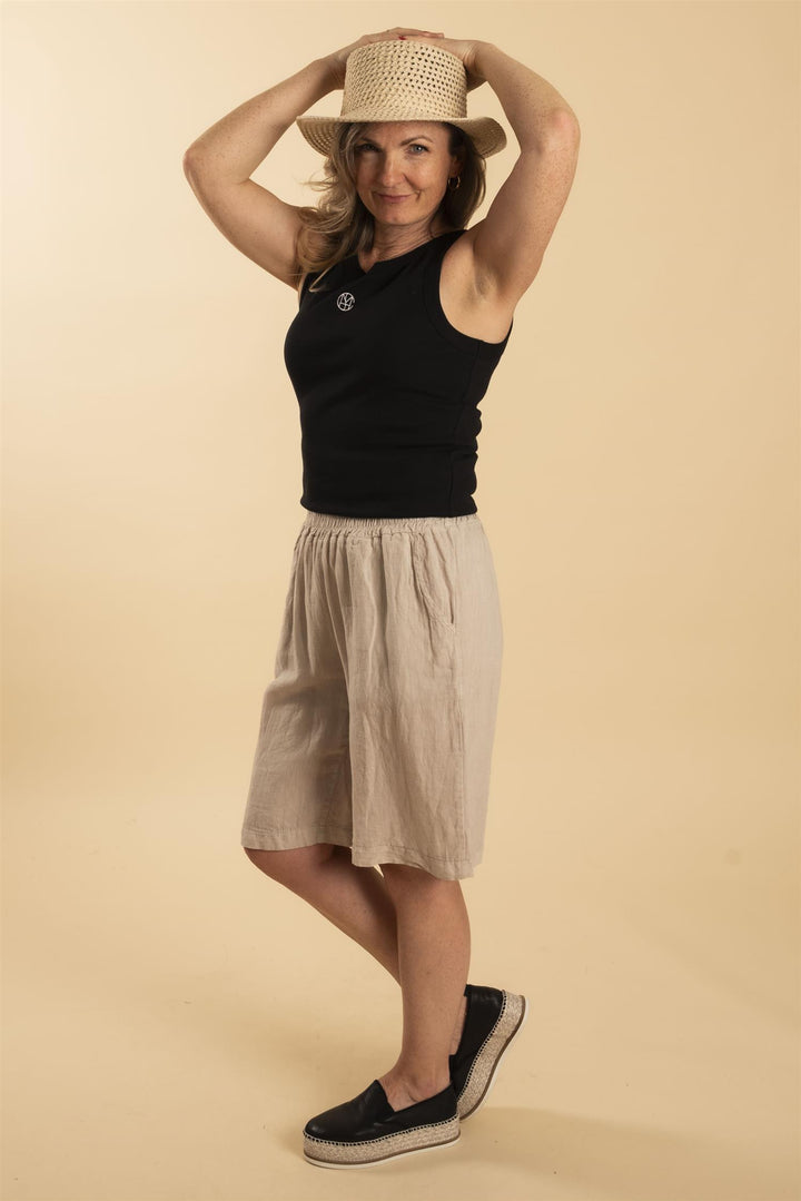 Hatt "Summer" flat topp myk - Offwhite