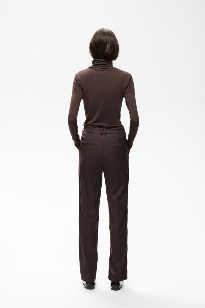 CADIE MEL CORE TAPERED PANT - Chocolate Brown Melange