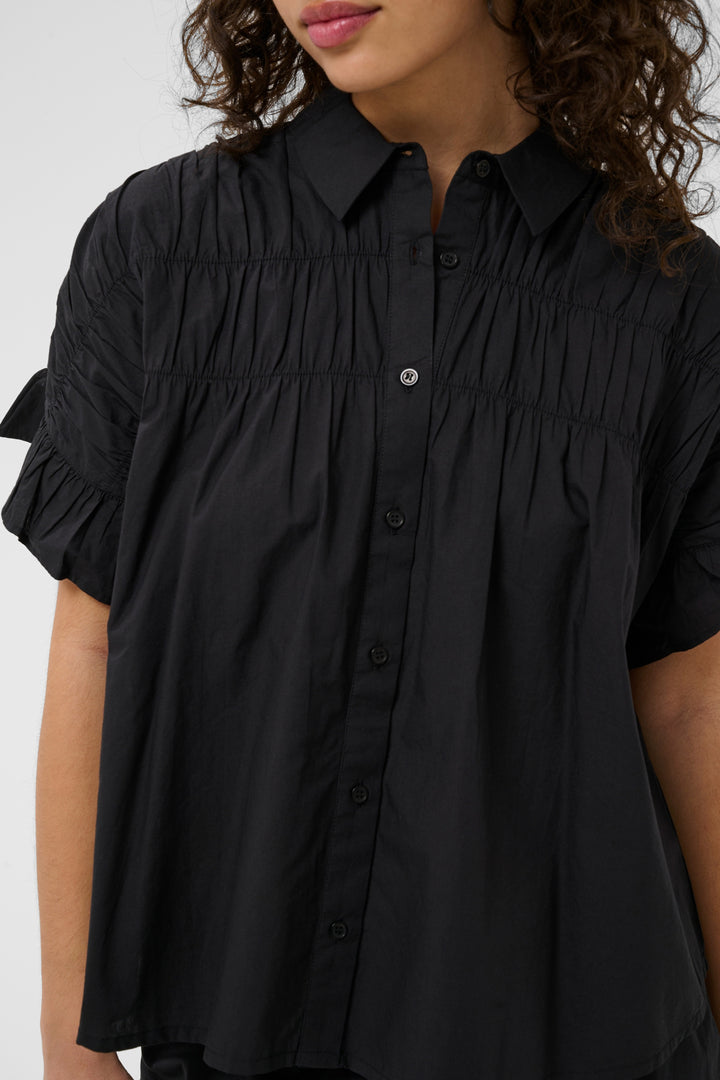 KAverdina Flouncce Shirt - Black Deep