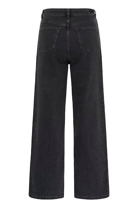 JUNA AALIA JEANS - DARK GREY WASH DENIM