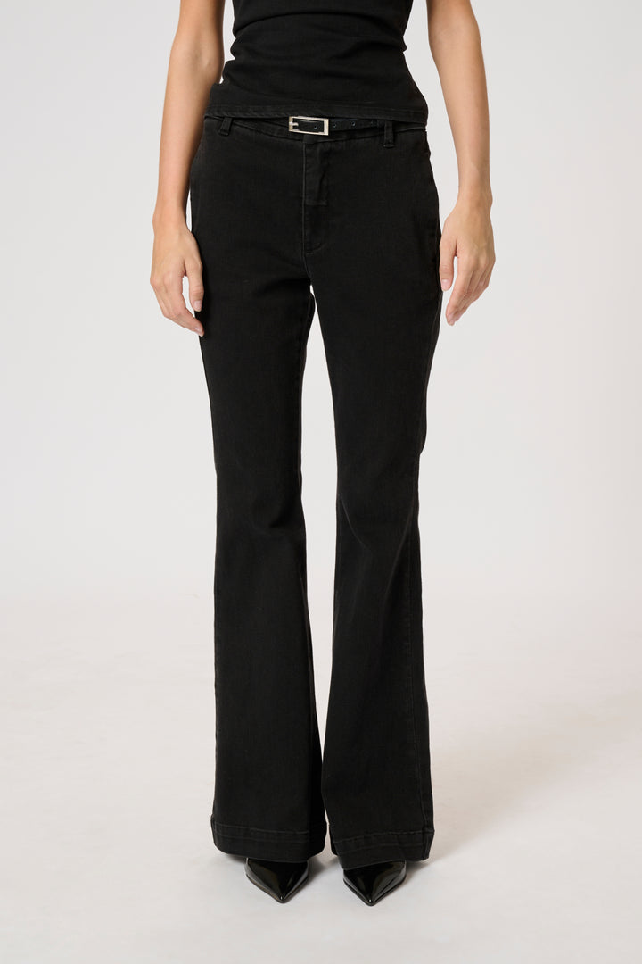 Ayo 170 High Bootcut Y - Black Wash