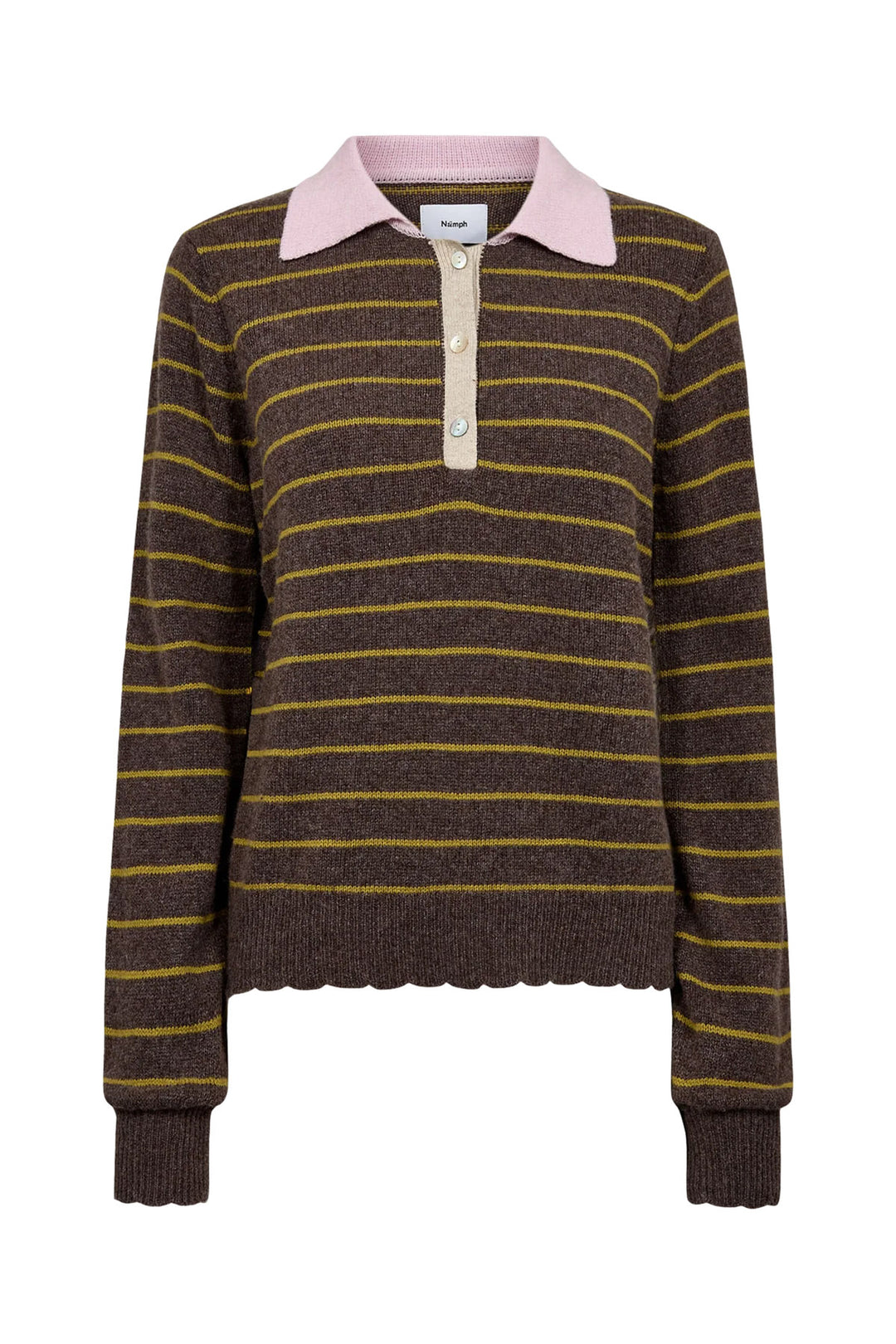 Nulucinda Stripe Pullover - Black Coffee