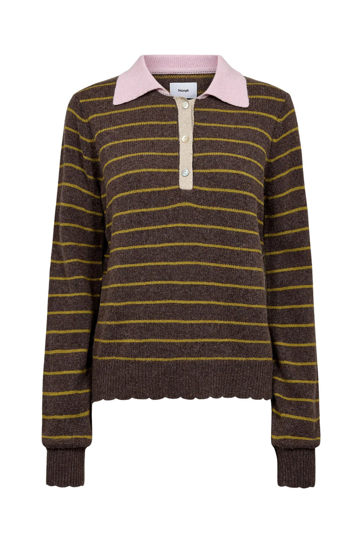 Nulucinda Stripe Pullover - Black Coffee
