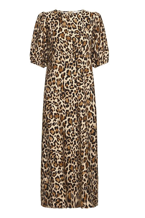 BYIHAMMA LONG DRESS 2 - Humus Leopard Mix
