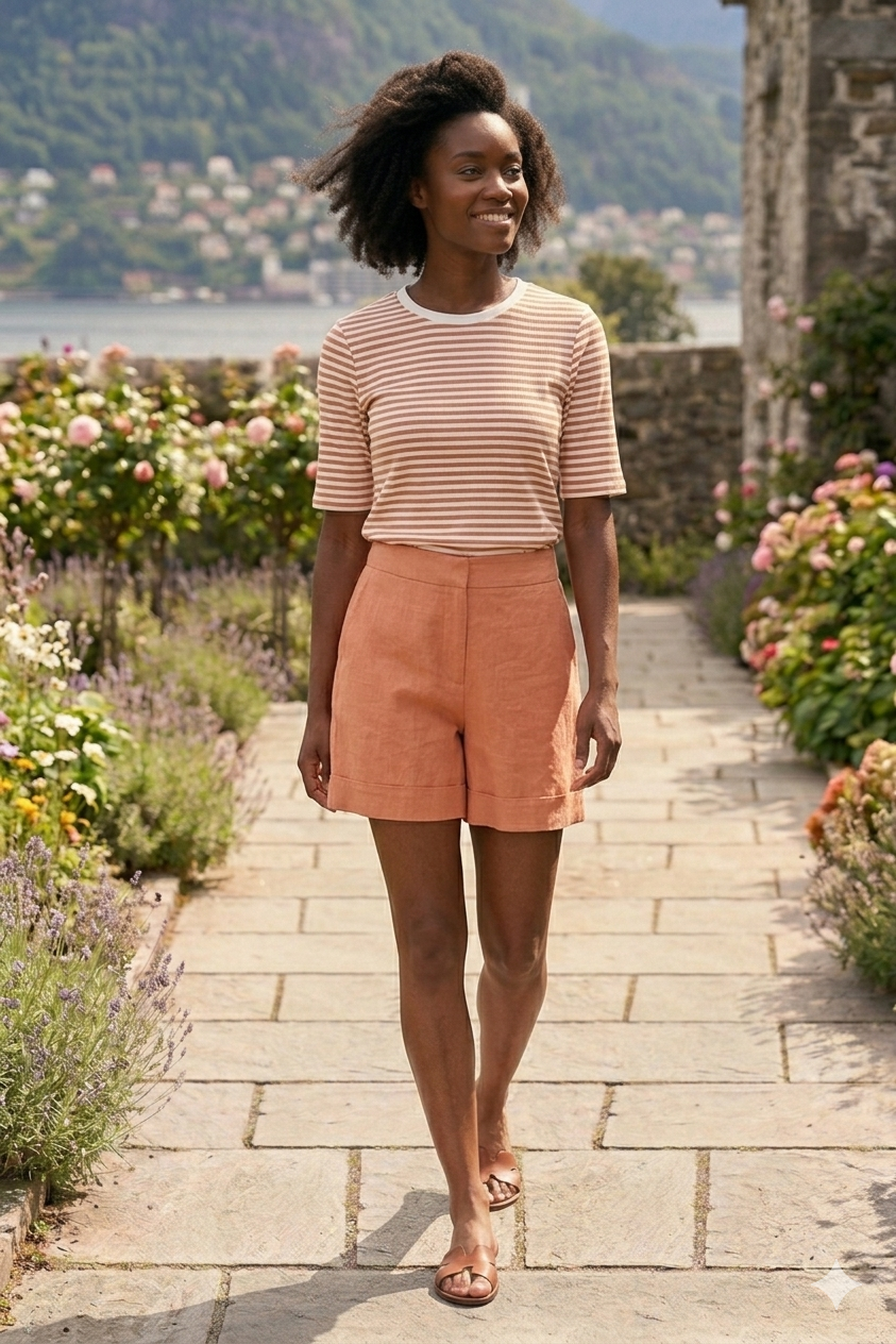 Pearlina Shorts - Caramel