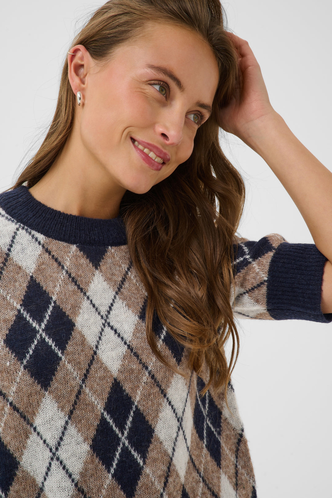 KAharlow Pullover - Graphite M/DesertTaupe M/Chalk