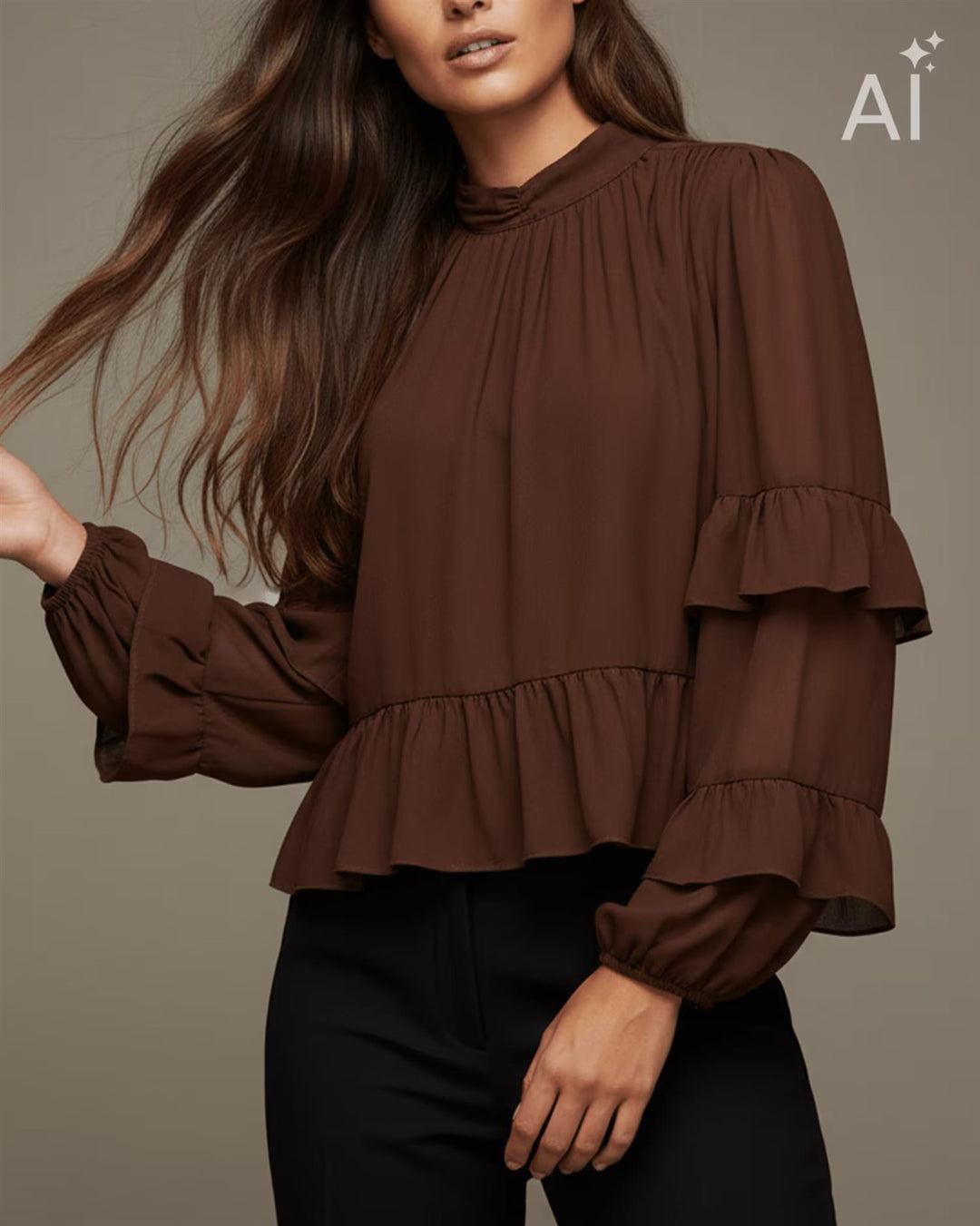 Ella Blouse - Chocolate