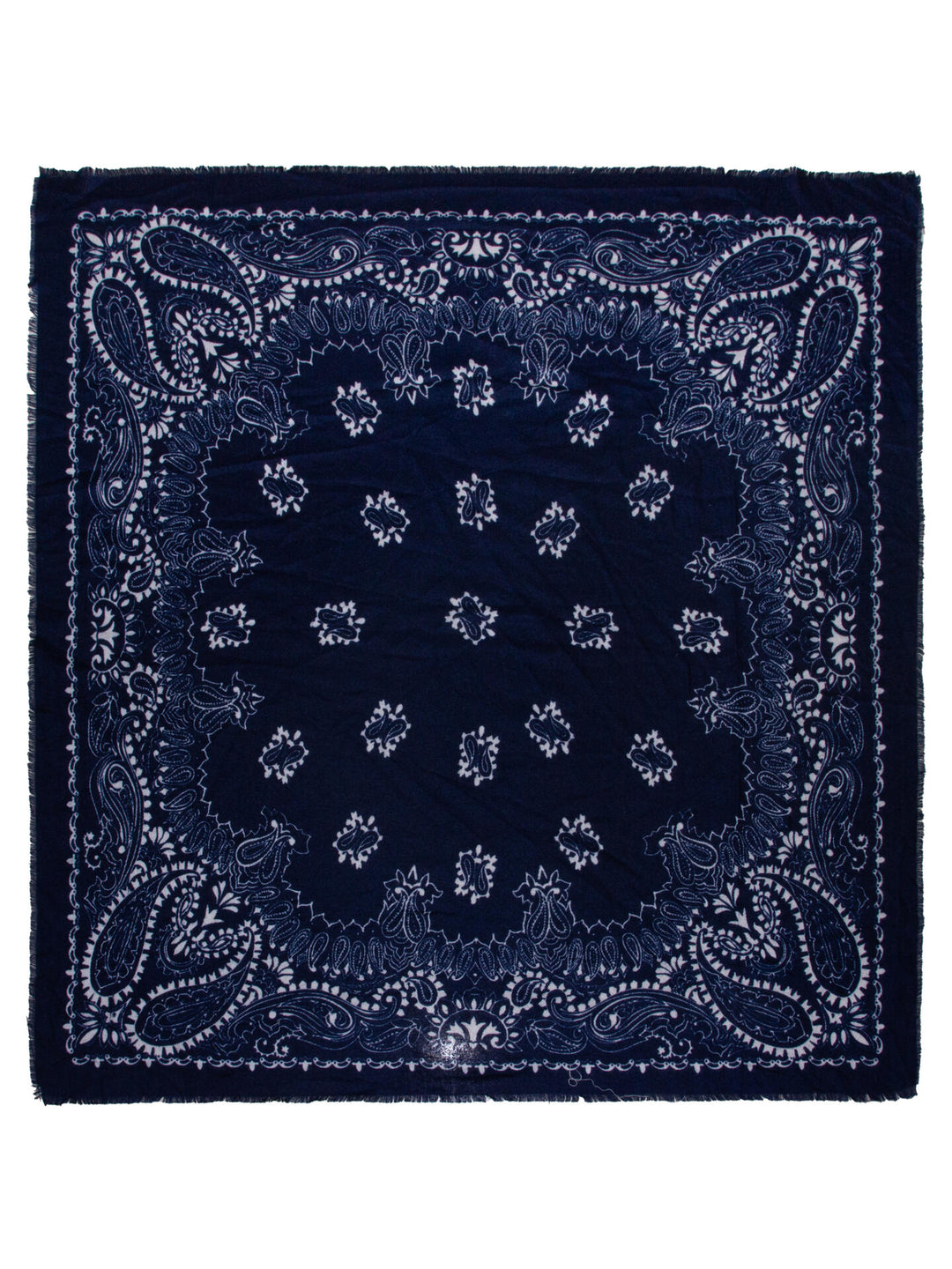 Skjerf Paisley Stort - Navy