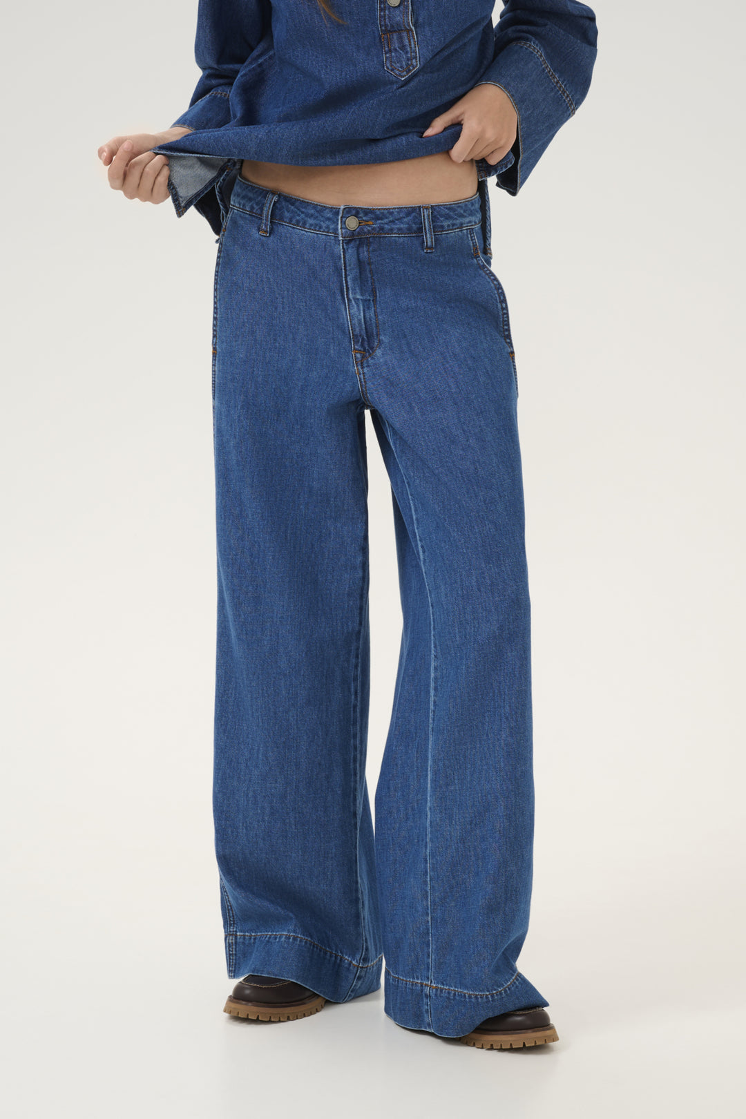 Hilma 171 X-Wide Pant - Medium Blue Wash