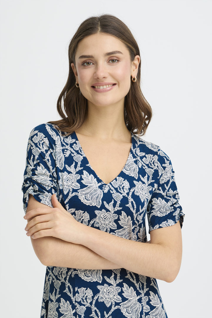 FRAMY Dress 2 - S. BLOOM NAVY