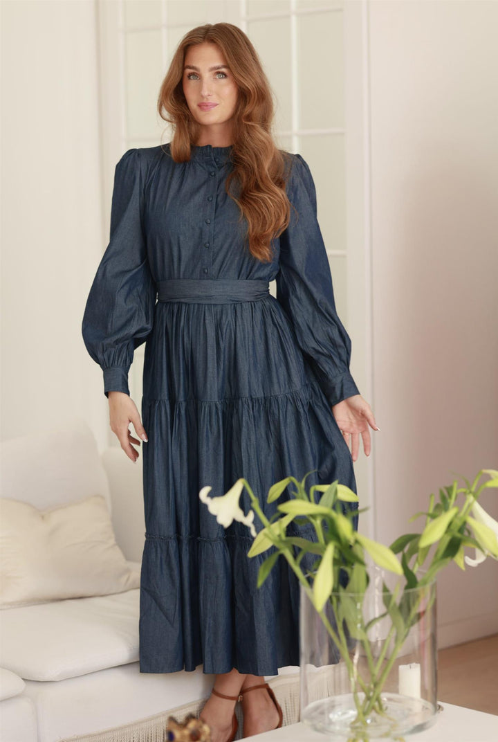 Ambrosia Maxi Dress - Soft Denim