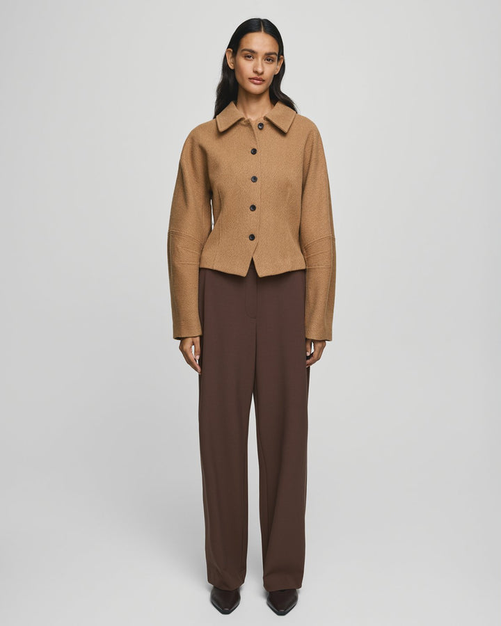 Macy Michelle HighWaist Wide Pant Long - Hot Fudge