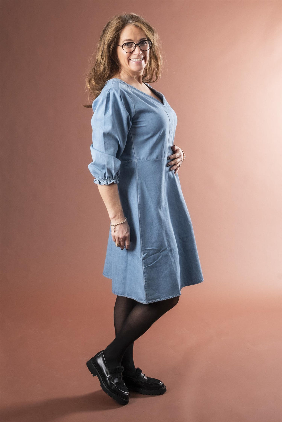 PZMALIA Denim Dress - Light Blue Denim