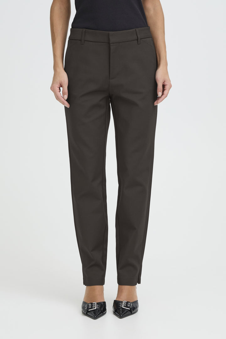 PZBINDY HighWaist Pant Ankl. Skinny Leg - Espresso