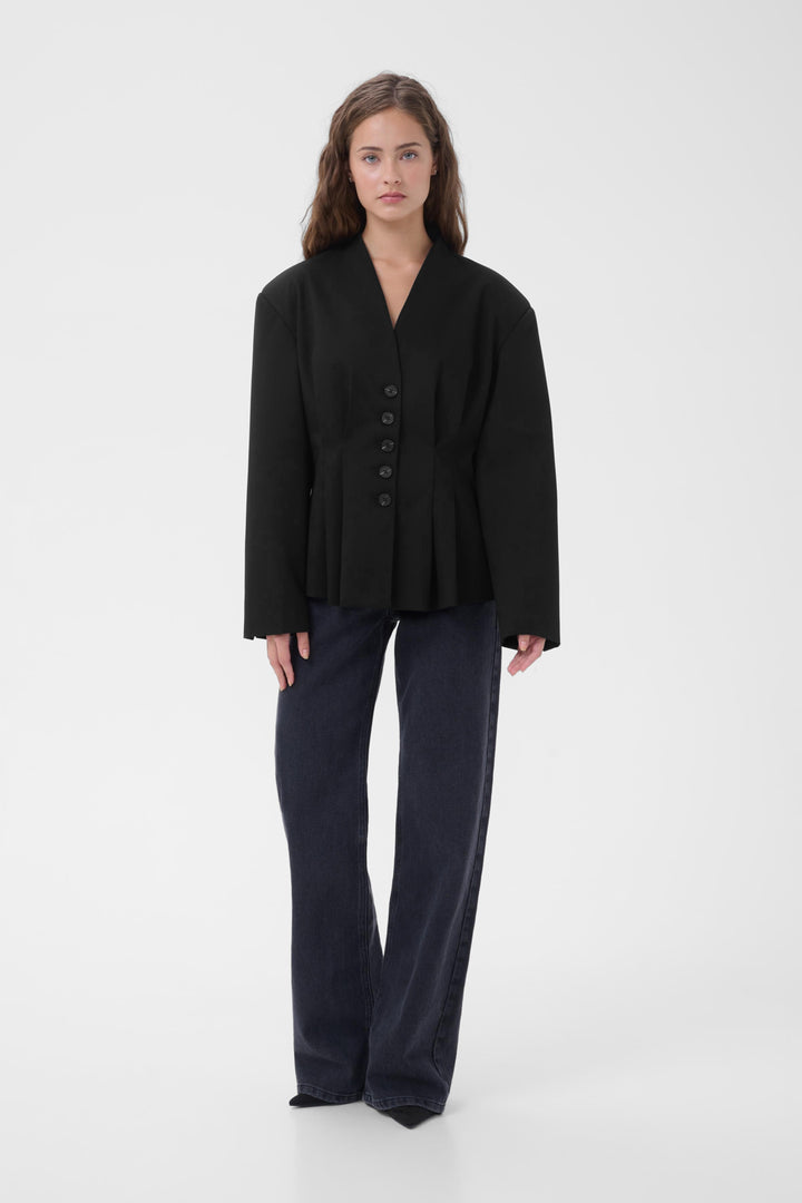 Evelina Shaped Blazer - Balck