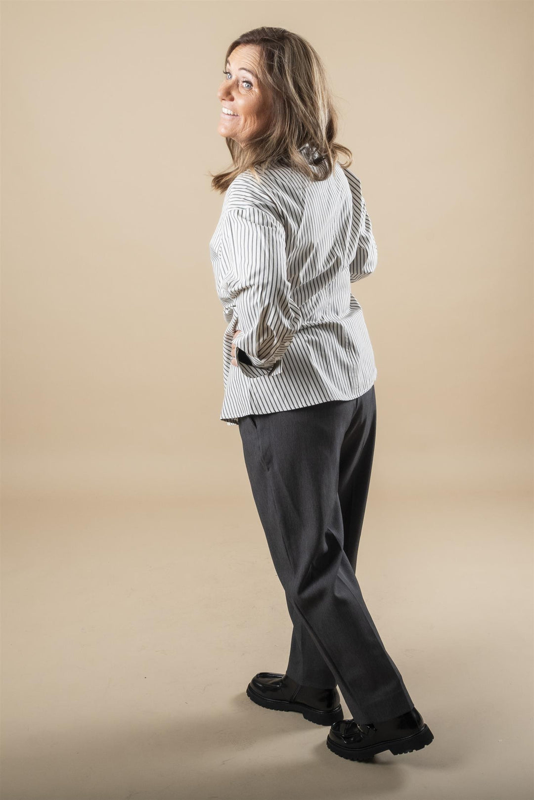 Amy Crop Pant - Grey melange