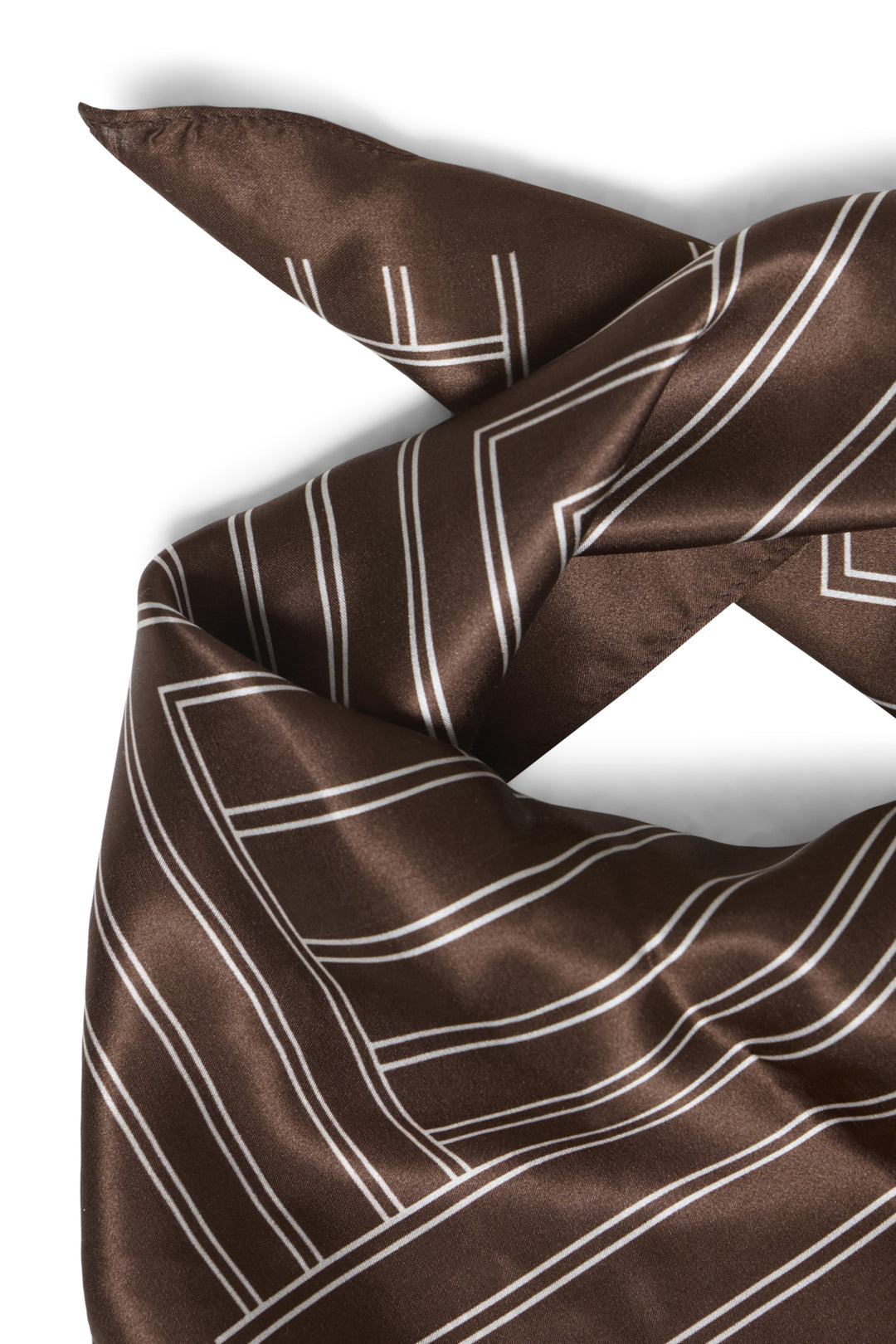 BYWIOLETTA LINES SCARF - POTTING SOIL LINES