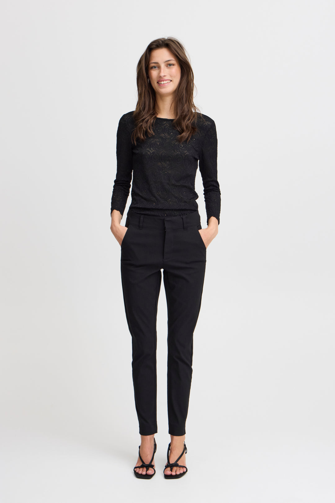 BYDIXI CHINO PANTS Bengalin - Black