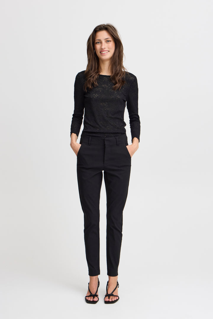 BYDIXI CHINO PANTS Bengalin - Black