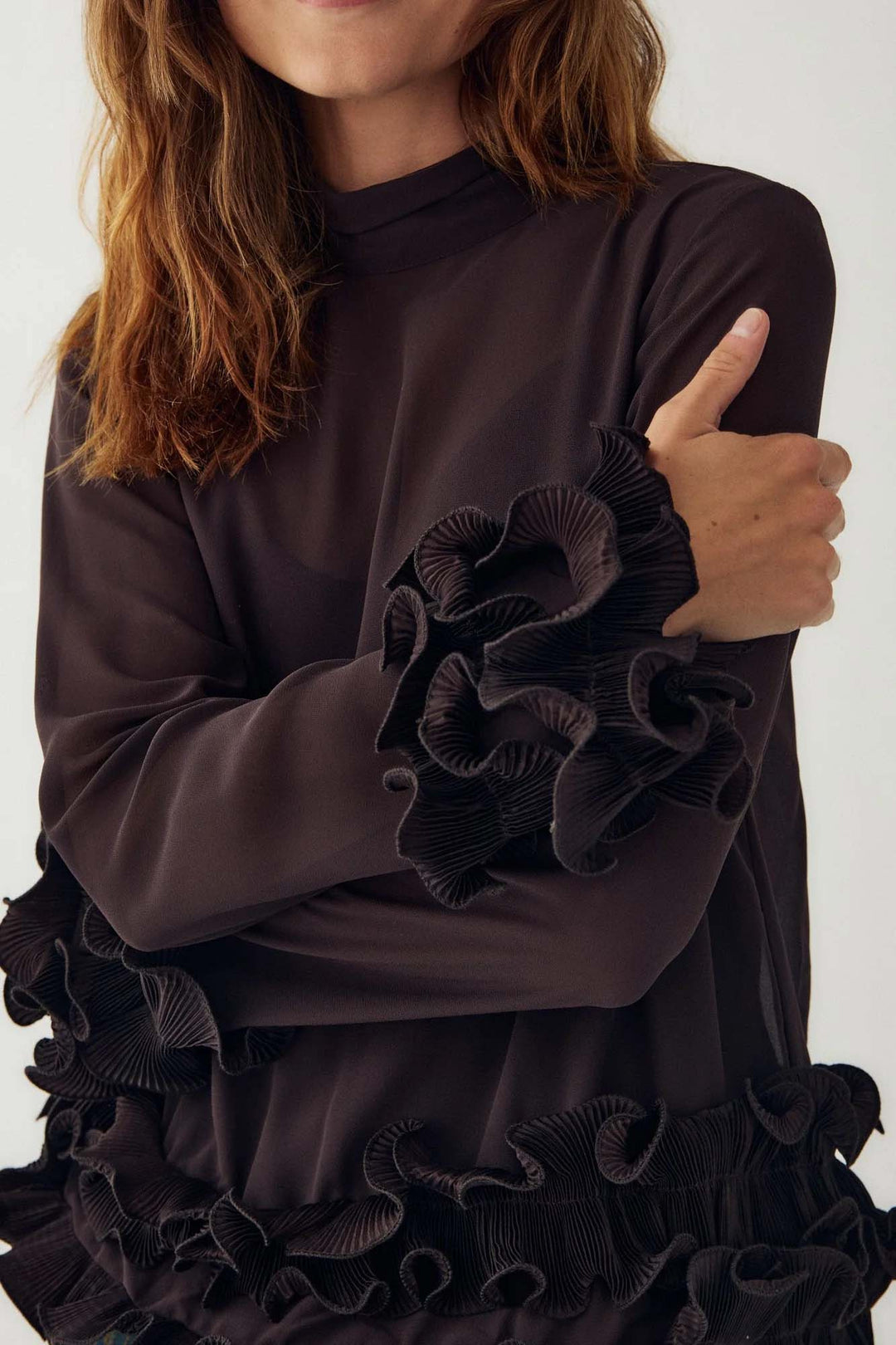 Latanietta Blouse - Brown